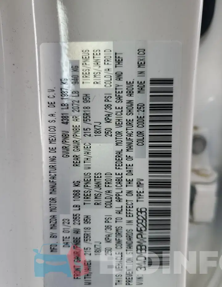 3MVDMBBMXPM529236 Photo# 13