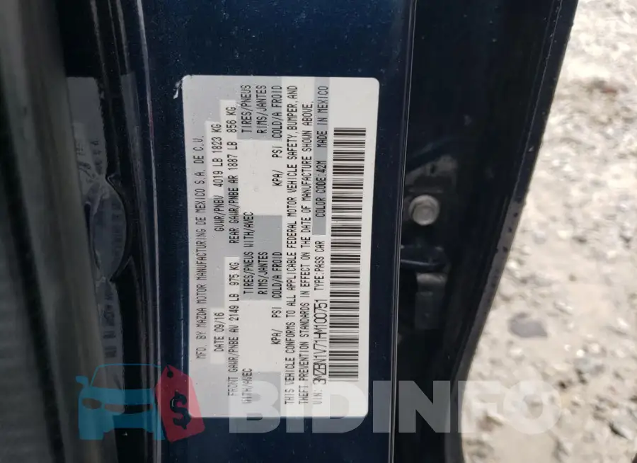 3MZBN1V71HM100751 Photo# 12