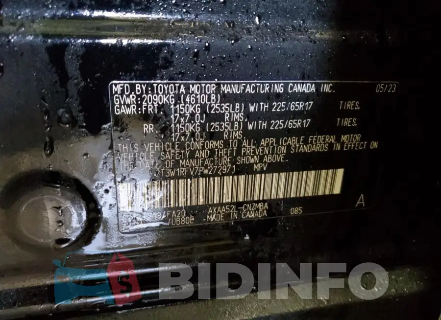 2T3W1RFV7PW272971 Photo# 12