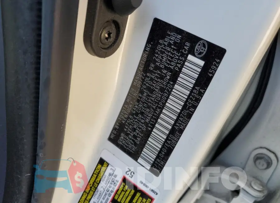 4T1S11AK1PU097204 Photo# 12