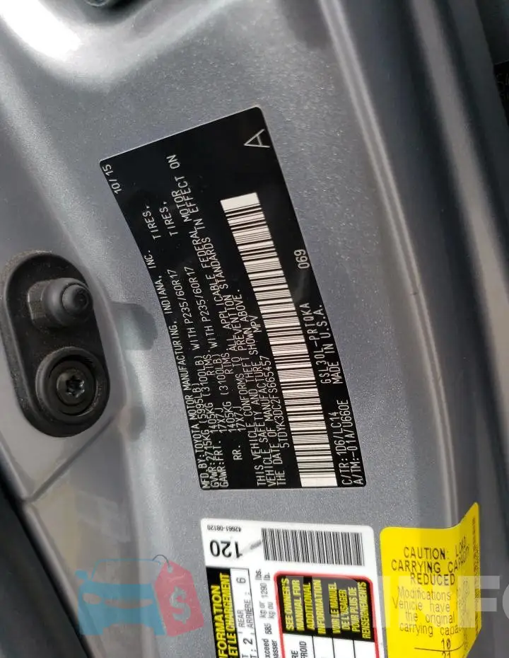 5TDYK3DC2FS665457 Photo# 12