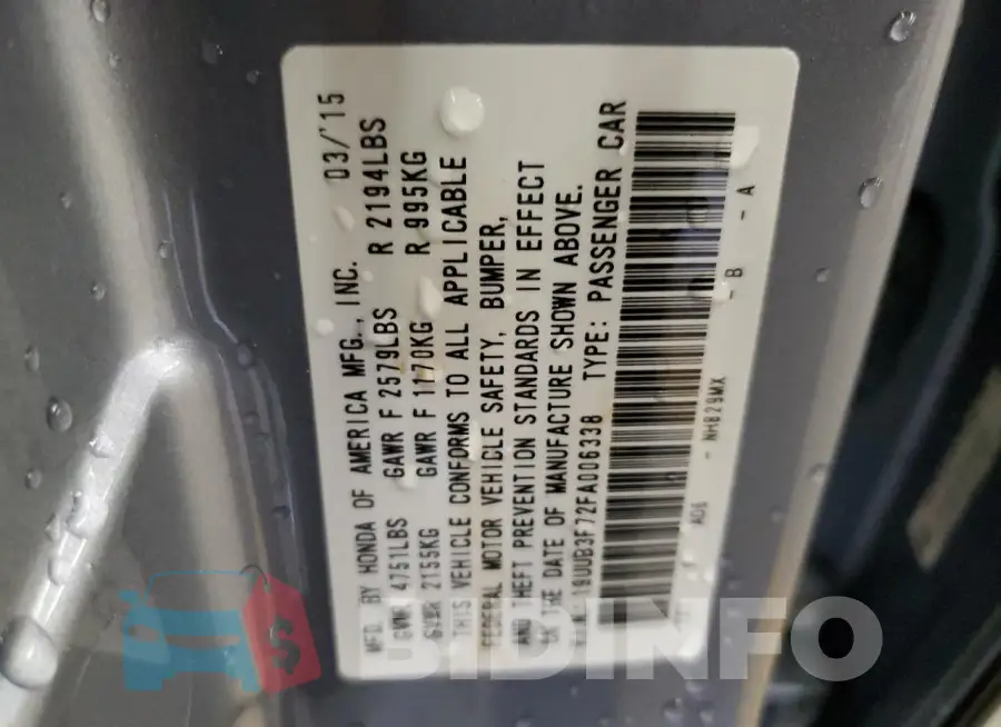 19UUB3F72FA006338 Photo# 13