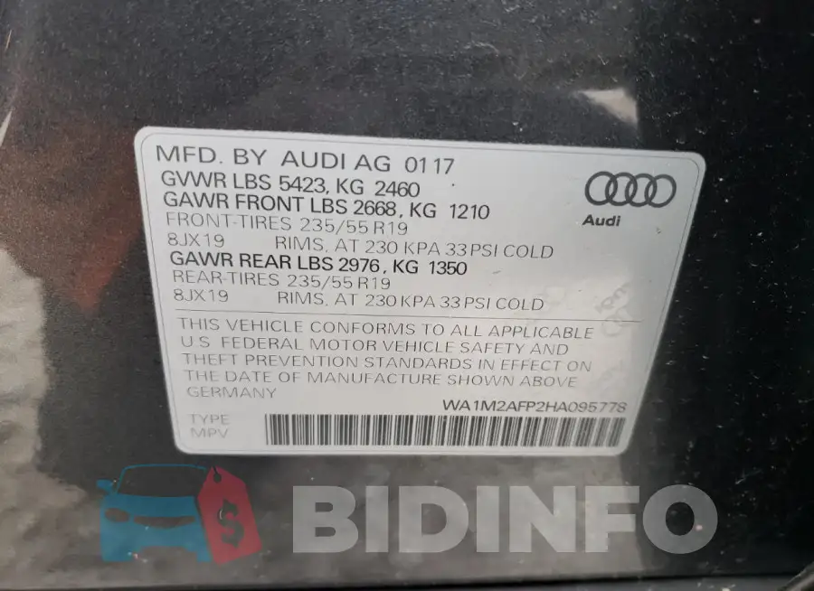 WA1M2AFP2HA095778 Photo# 13