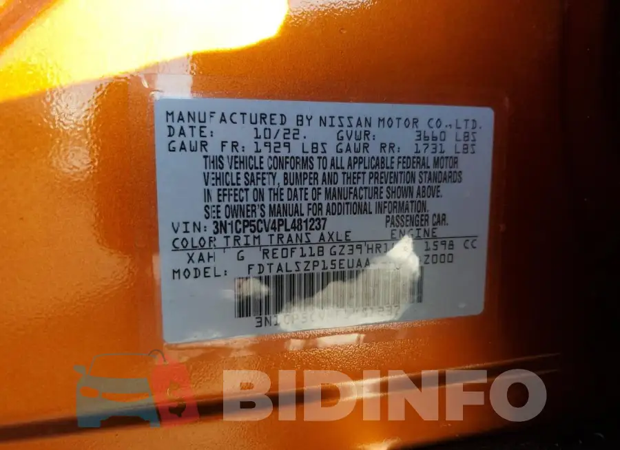 3N1CP5CV4PL481237 Photo# 12