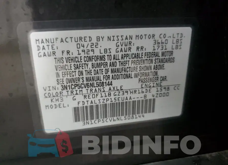 3N1CP5CV6NL508144 Photo# 13