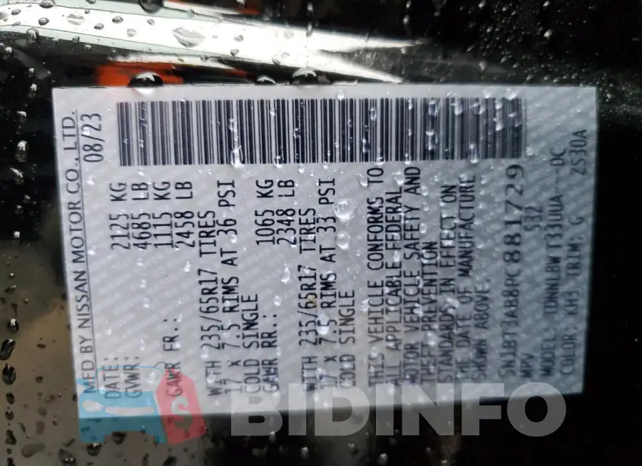 5N1BT3AB8PC881729 Photo# 13