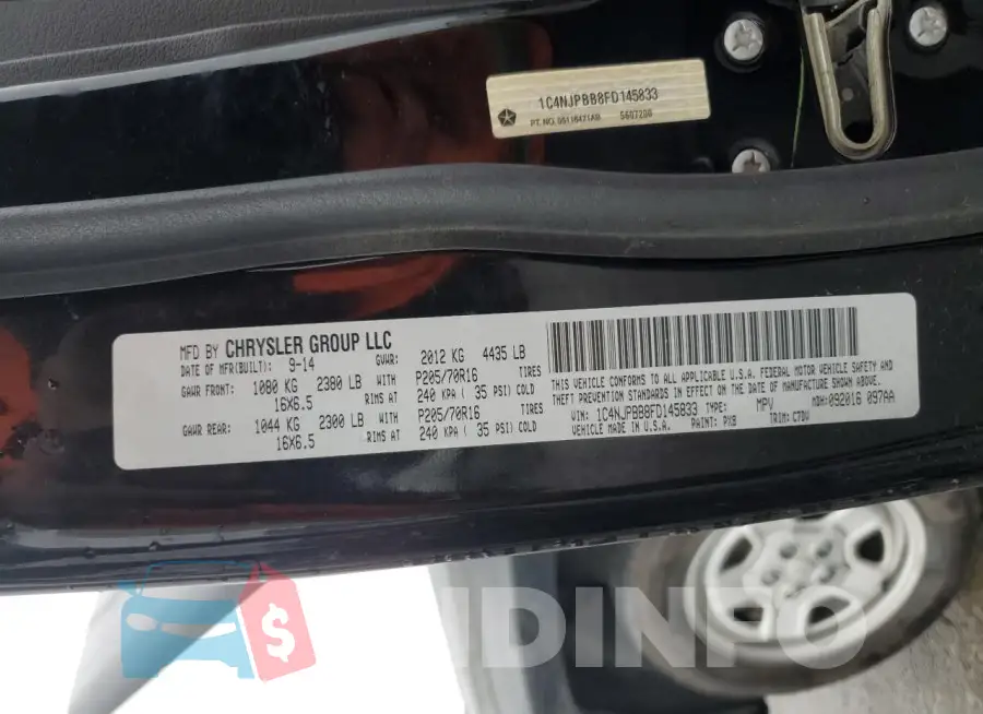 1C4NJPBB8FD145833 Photo# 12