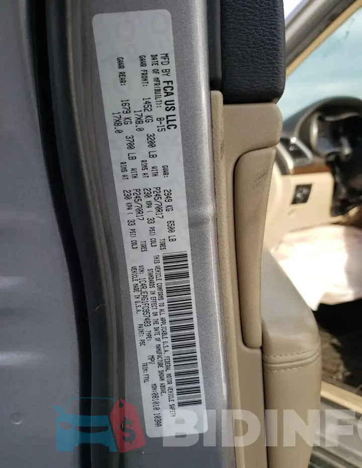 1C4RJEAG1FC957483 Photo# 14