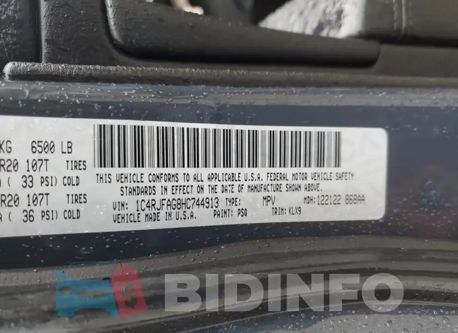 1C4RJFAG8HC744913 Photo# 13