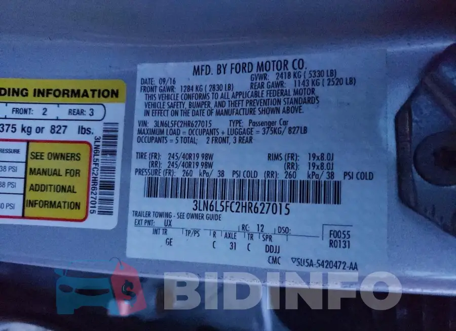 3LN6L5FC2HR627015 Photo# 12