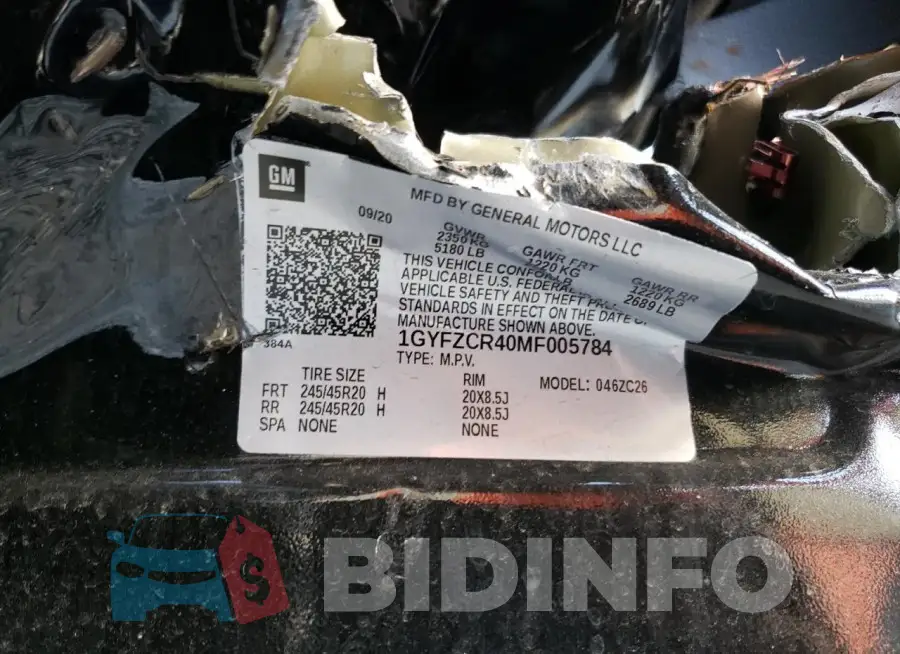 1GYFZCR40MF005784 Photo# 12