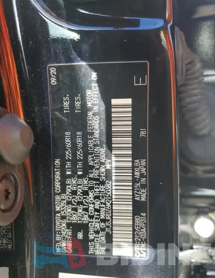 JTJSJRDZ6M2150382 Photo# 13