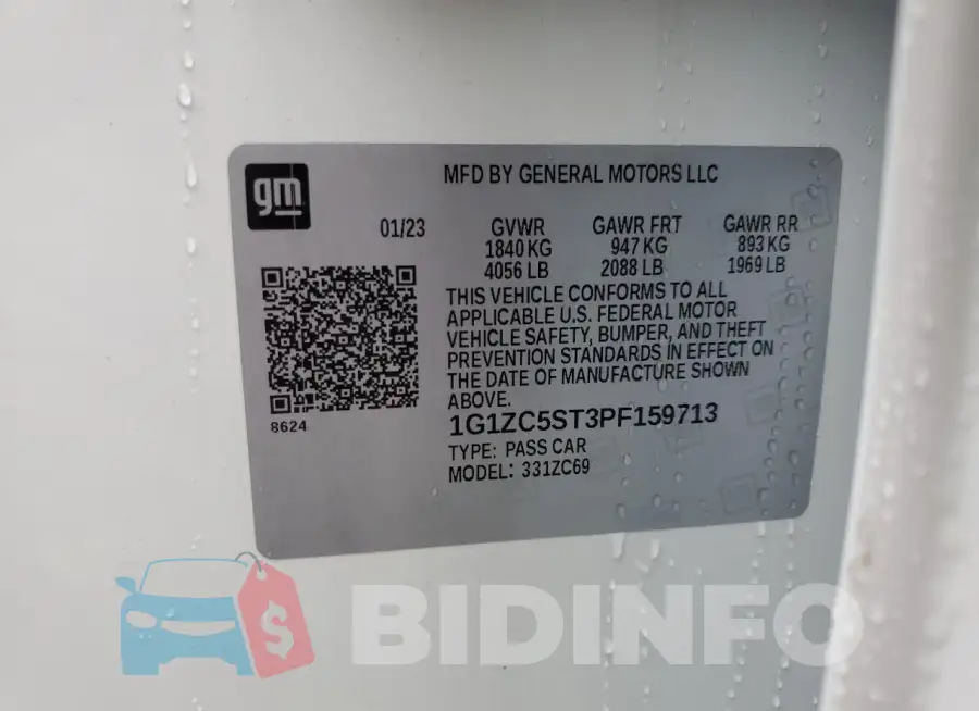 1G1ZC5ST3PF159713 Photo# 12
