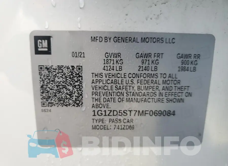 1G1ZD5ST7MF069084 Photo# 12
