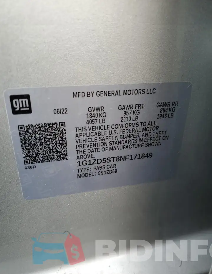 1G1ZD5ST8NF171849 Photo# 12