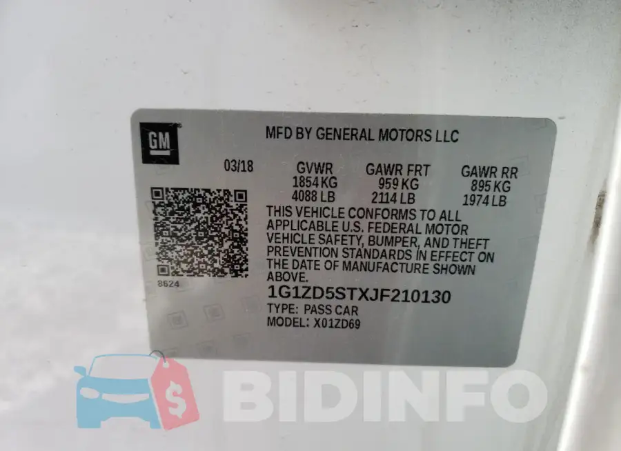 1G1ZD5STXJF210130 Photo# 12