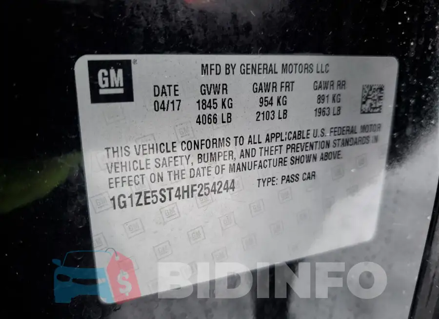 1G1ZE5ST4HF254244 Photo# 12