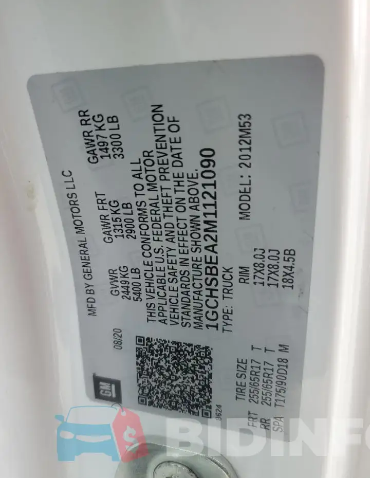 1GCHSBEA2M1121090 Photo# 12