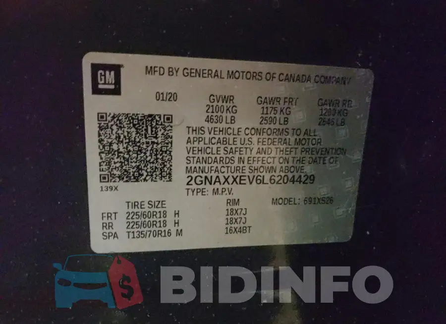 2GNAXXEV6L6204429 Photo# 12
