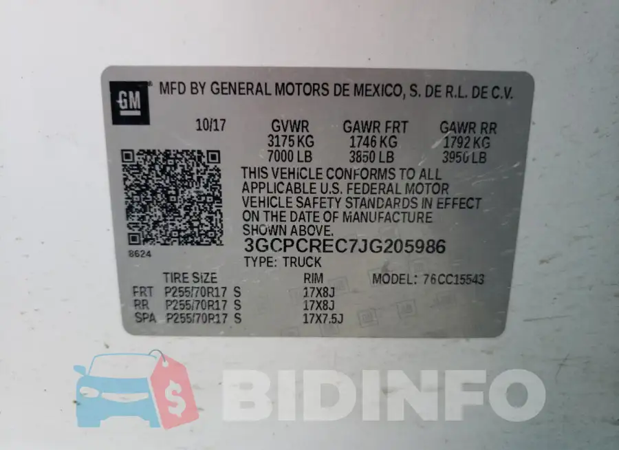 3GCPCREC7JG205986 Photo# 14