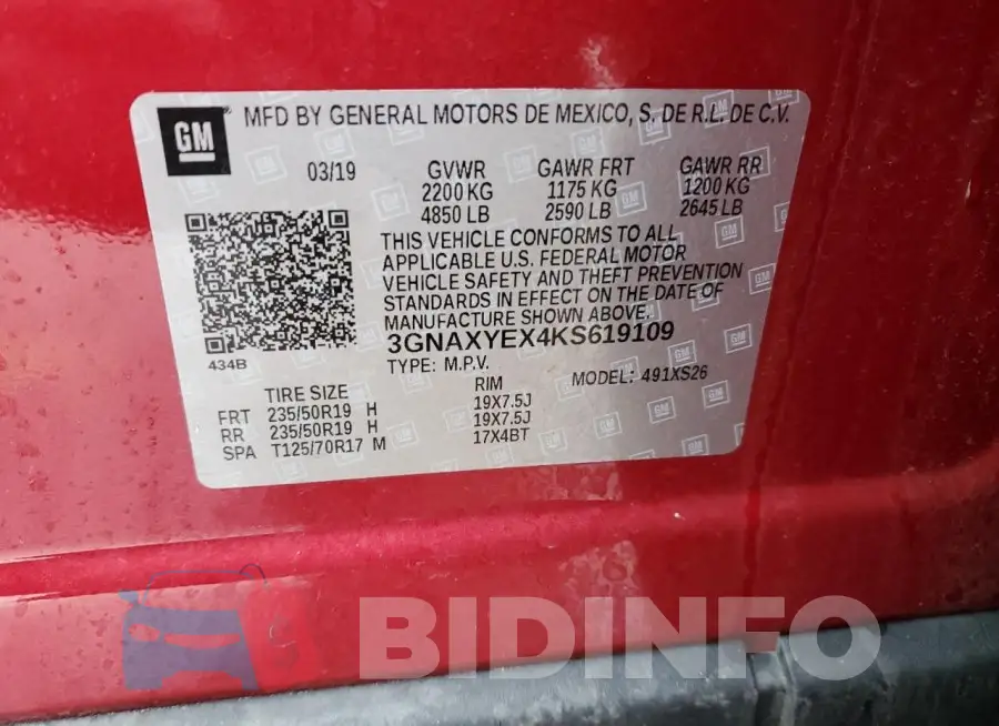 3GNAXYEX4KS619109 Photo# 12