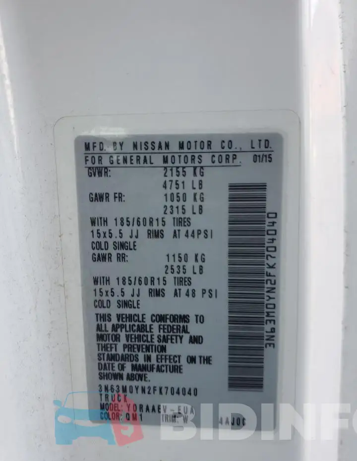 3N63M0YN2FK704040 Photo# 12