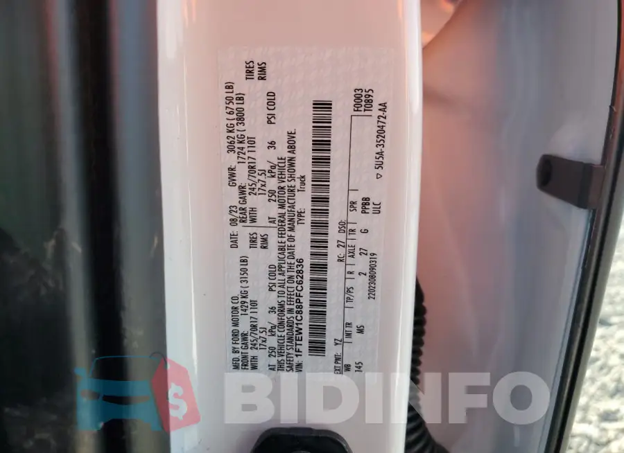 1FTEW1C88PFC62836 Photo# 12