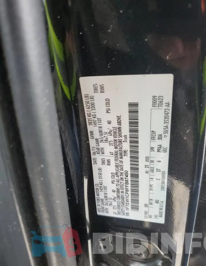 1FTEW1CP8FFB87450 Photo# 13