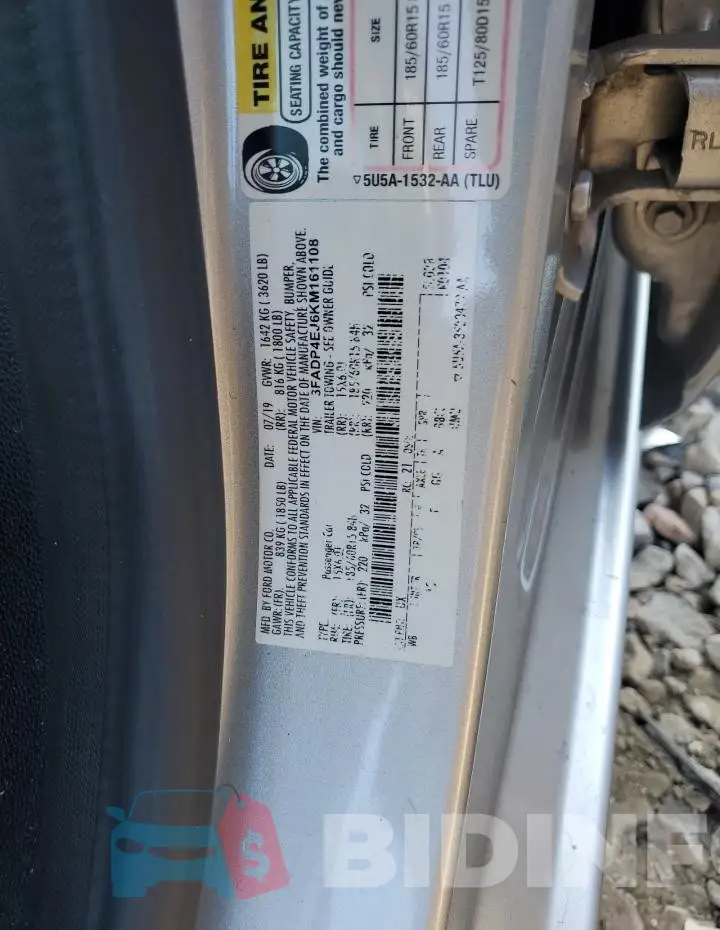 3FADP4EJ6KM161108 Photo# 13