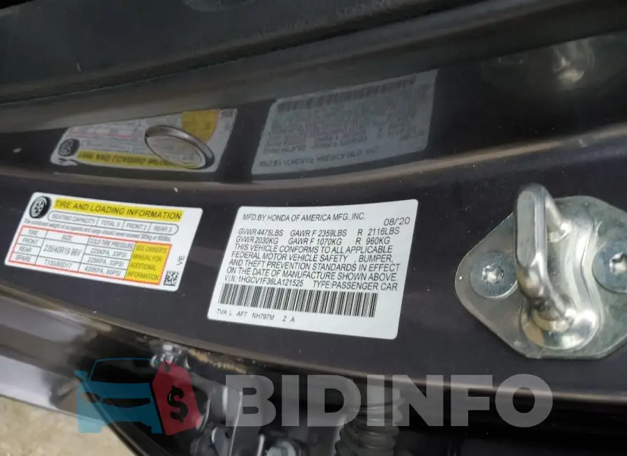 1HGCV1F36LA121525 Photo# 13