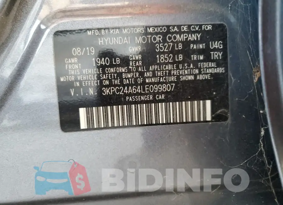 3KPC24A64LE099807 Photo# 12