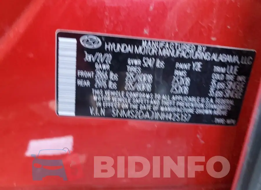 5NMS2DAJ1NH425137 Photo# 12