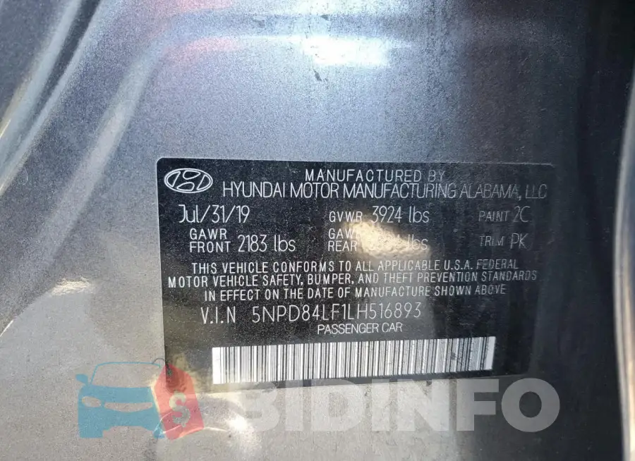5NPD84LF1LH516893 Photo# 12