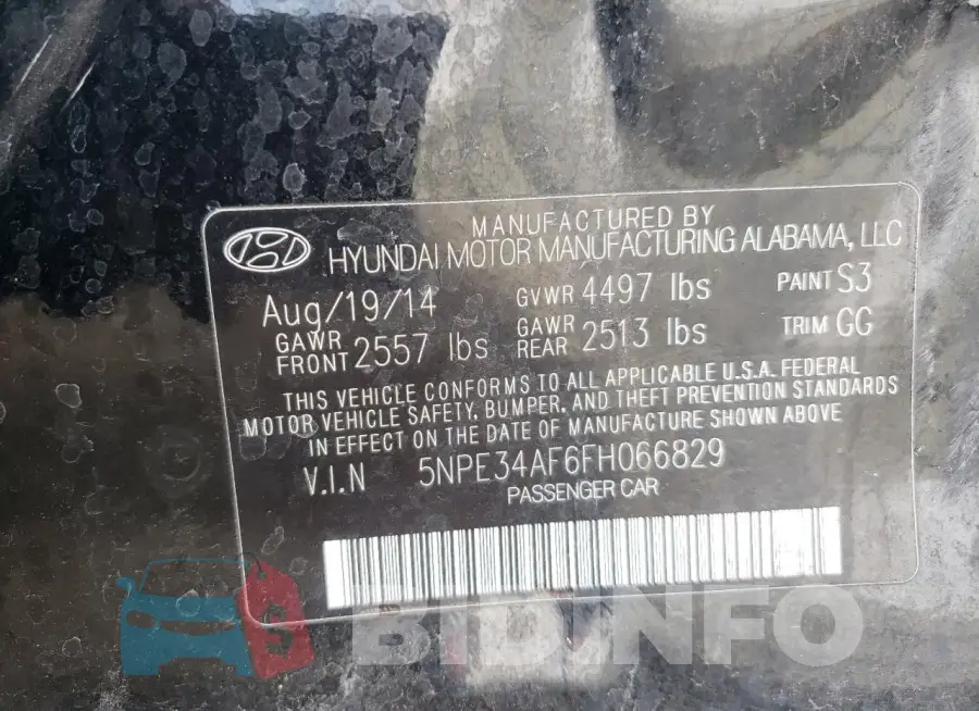 5NPE34AF6FH066829 Photo# 12