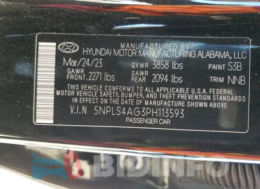 5NPLS4AG3PH113593 Photo# 13