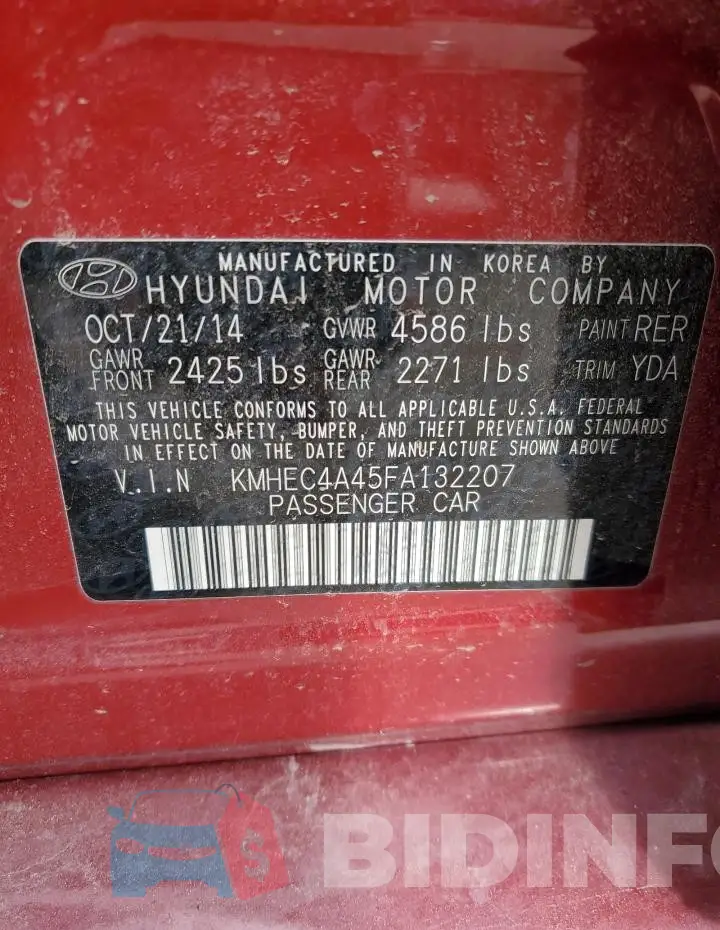 KMHEC4A45FA132207 Photo# 13