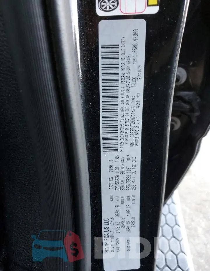 1C6SRFJT2KN711576 Photo# 12