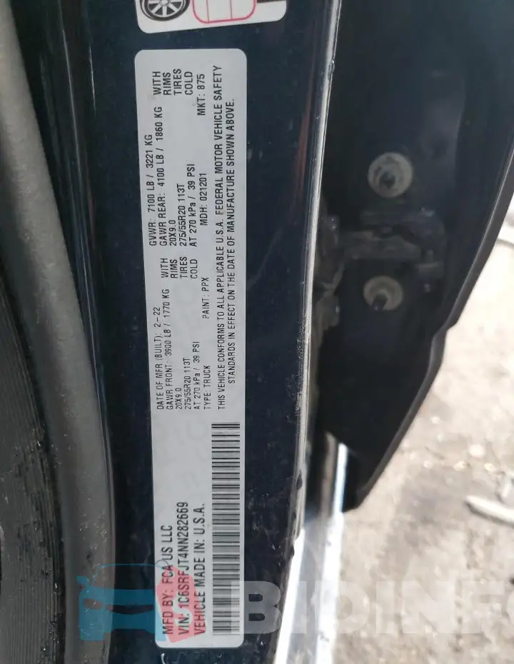 1C6SRFJT4NN282669 Photo# 12