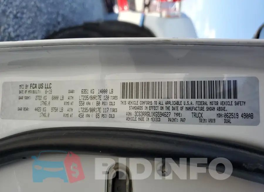 3C63RRGL1KG594627 Photo# 12