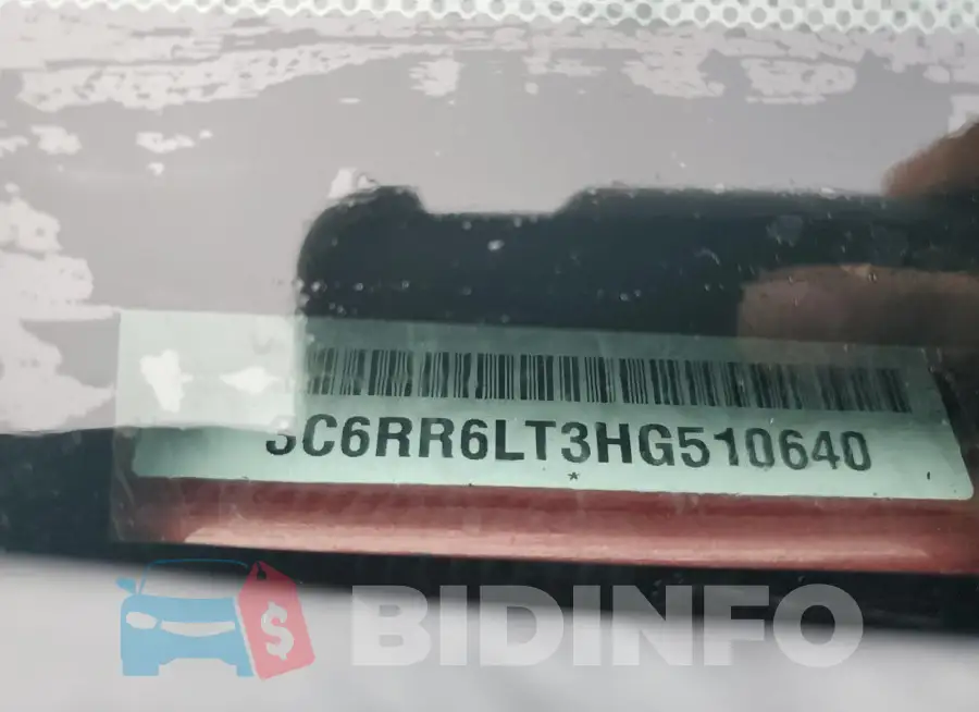 3C6RR6LT3HG510640 Photo# 13