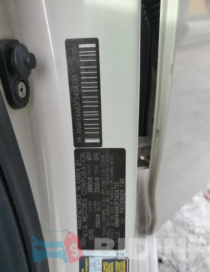 KNAFK4A62F5404733 Photo# 12