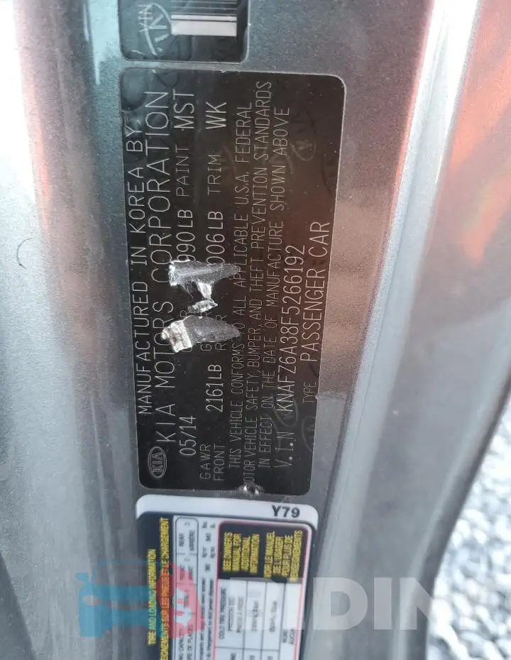 KNAFZ6A38F5266192 Photo# 12
