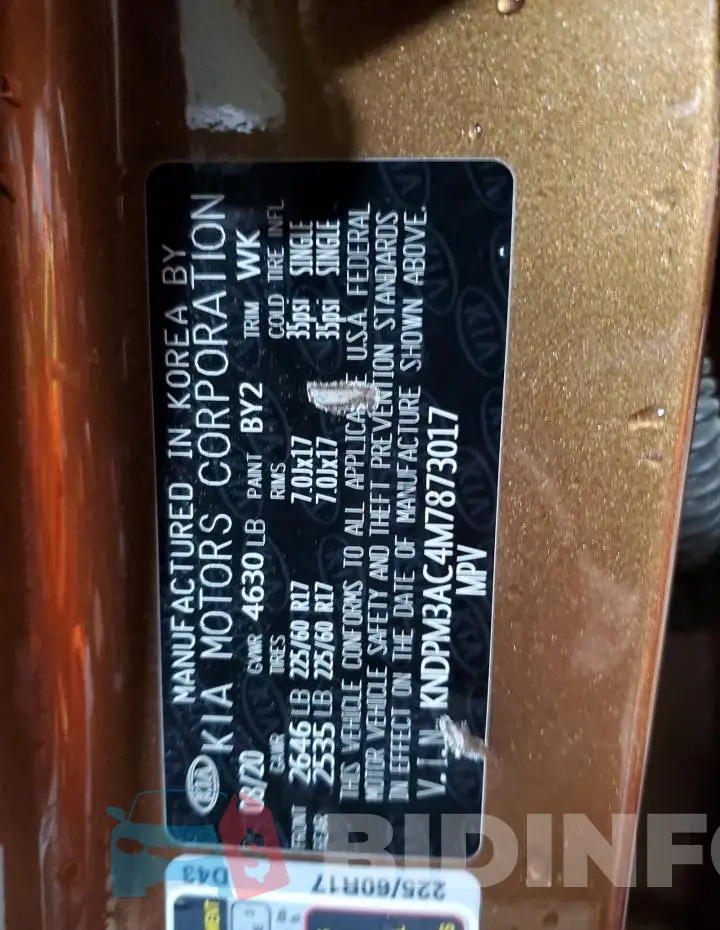 KNDPM3AC4M7873017 Photo# 12