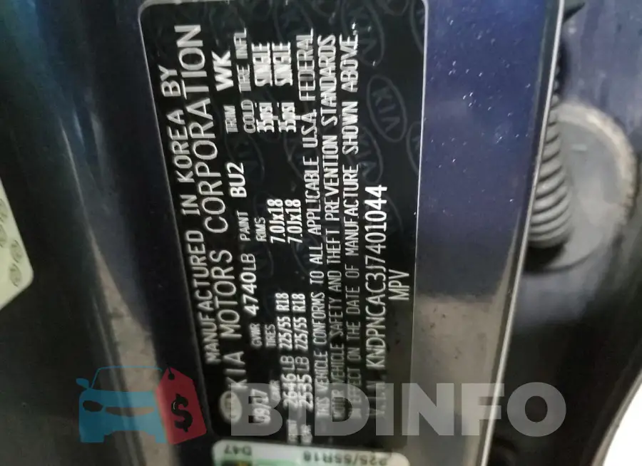 KNDPNCAC3J7401044 Photo# 13