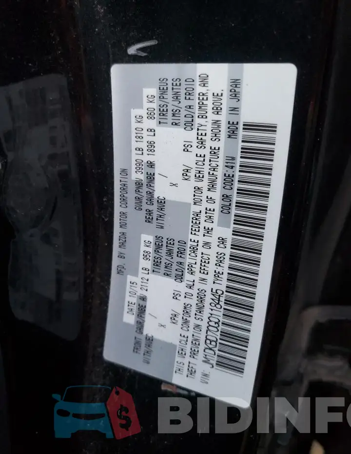 JM1DKBD70G0118445 Photo# 12