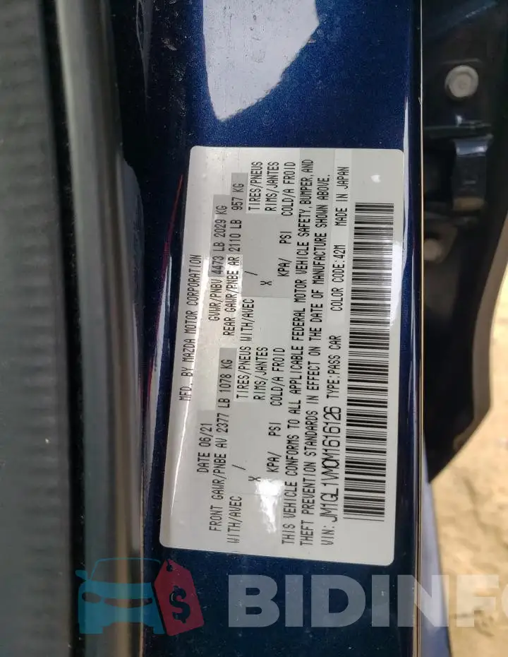 JM1GL1VM0M1616126 Photo# 12