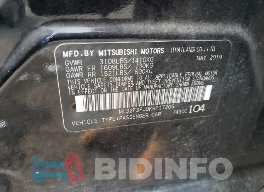 ML32F3FJ0KHF17205 Photo# 13