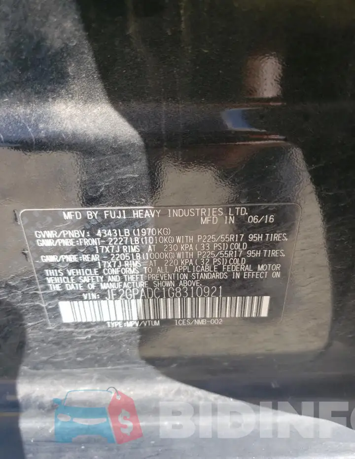JF2GPADC1G8310921 Photo# 13
