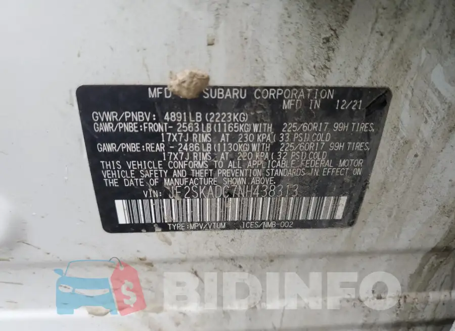 JF2SKADC7NH438313 Photo# 12