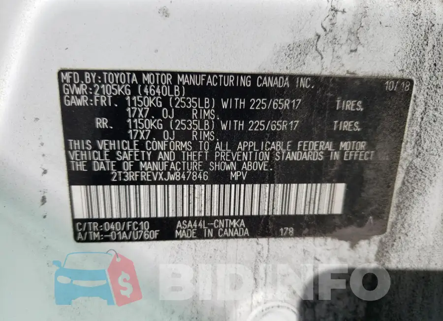 2T3RFREVXJW847846 Photo# 12